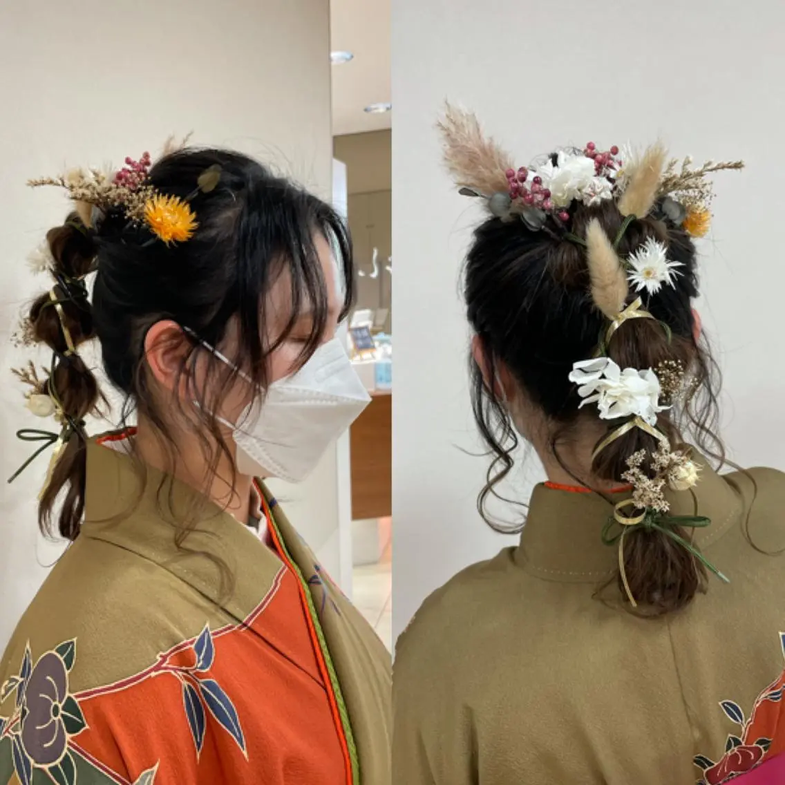 セミロング ヘアアレンジ ヘアセット 【Sweep】おじま のぞみのヘアスタイル