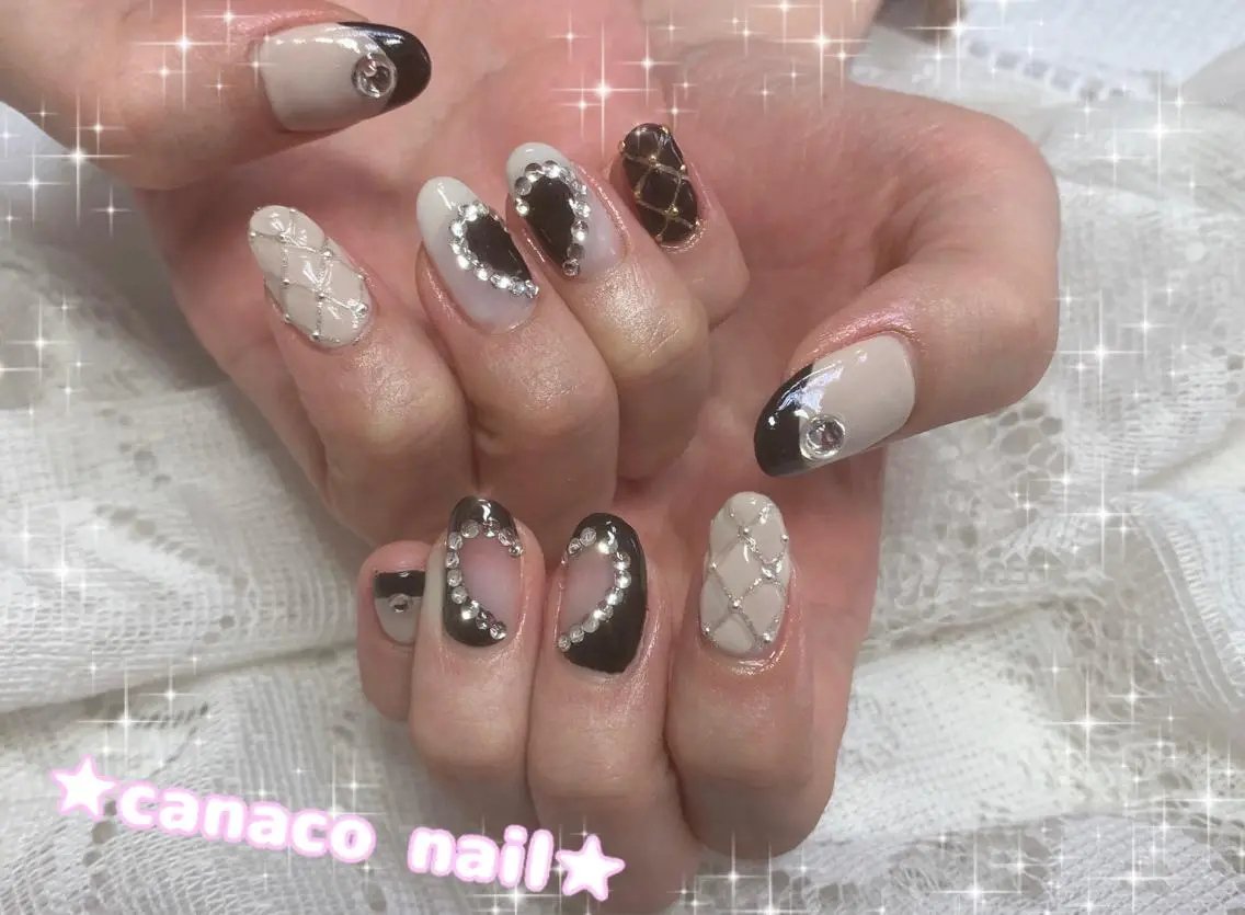 ネイル アートネイル フレンチネイル ジェルネイル ガーリー ハート ベテランネイル cnc  nailのネイルデザイン