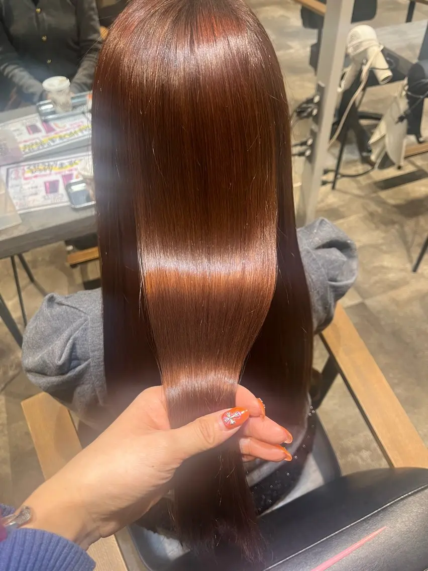 セミロング 酸性ストレート ⭐︎ にぃ⭐︎のヘアスタイル