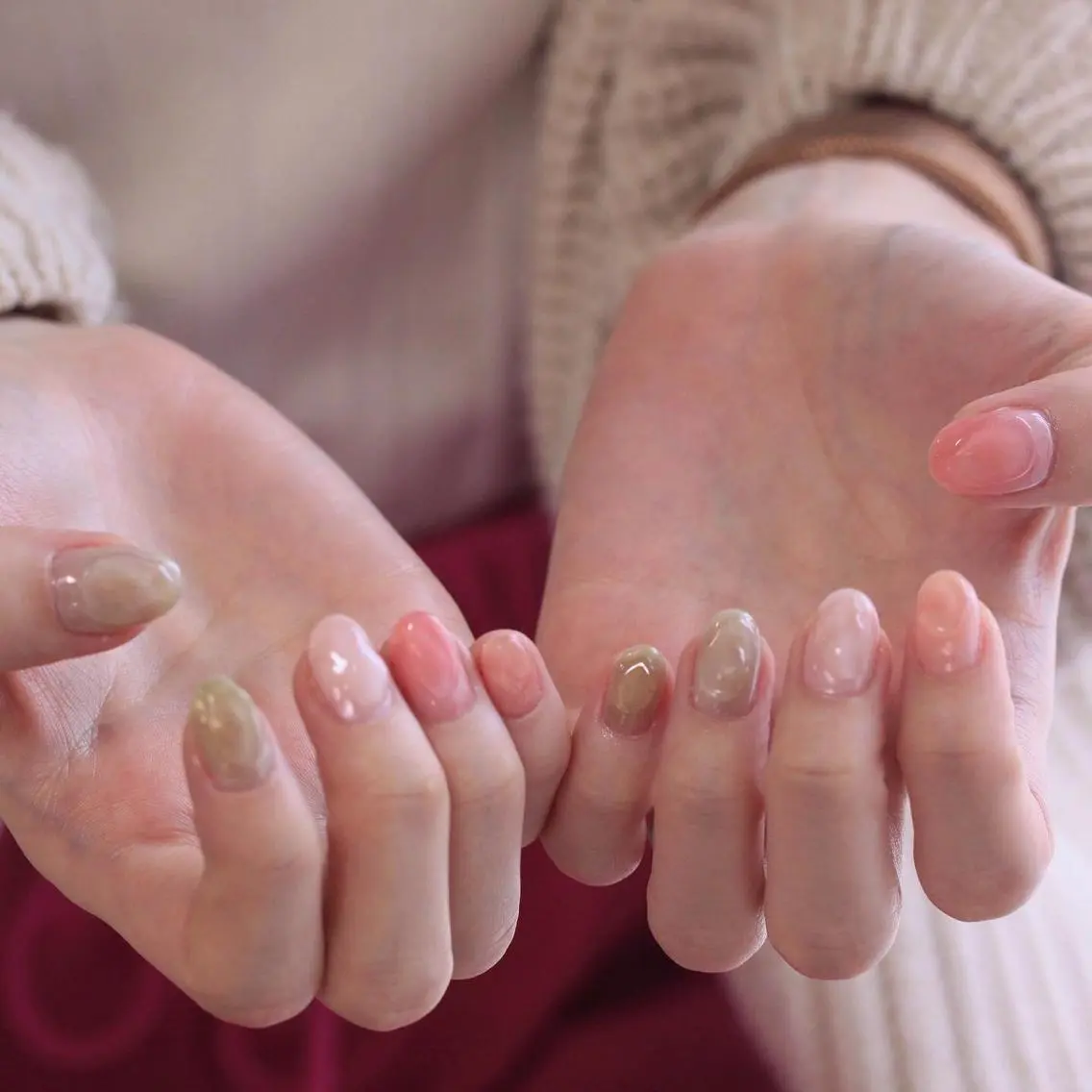 ネイル ぷっくりネイル ハンドネイル Elio 国泰寺のネイルデザイン