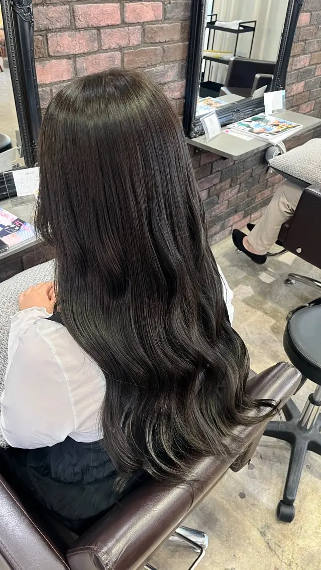 カラー オリーブカラー ヘアカラー トリートメント Glimpseあやね 🎀大濠/髪質改善のヘアスタイル