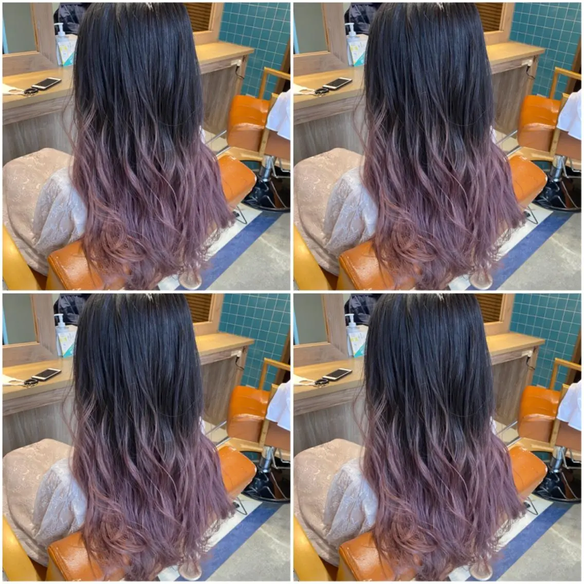 カラー ブリーチ グラデーションカラー 🩵盛れる顔周り/ 艶カラーemi🩵のヘアスタイル