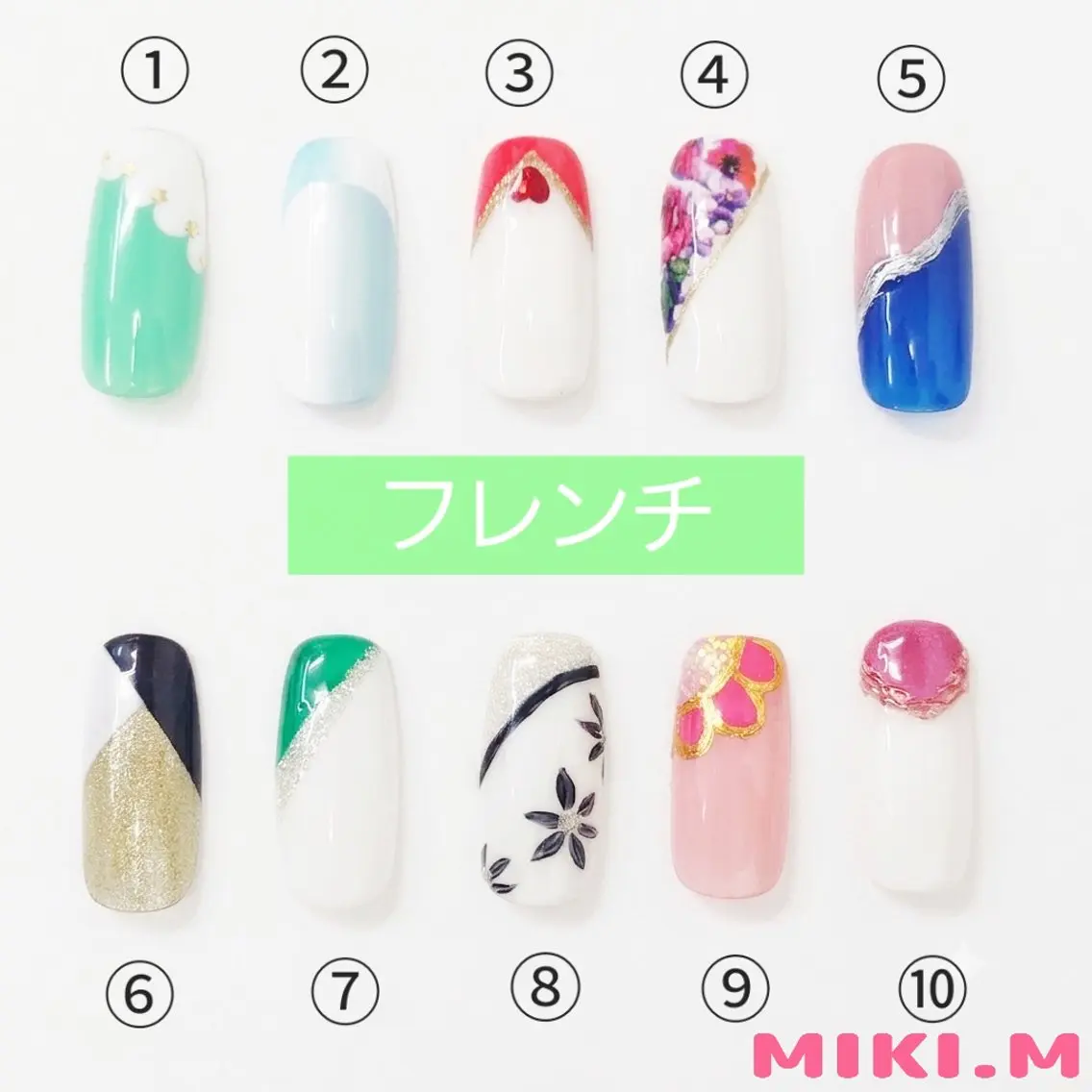 (オフなし)フレンチ+写真アート２本付の写真