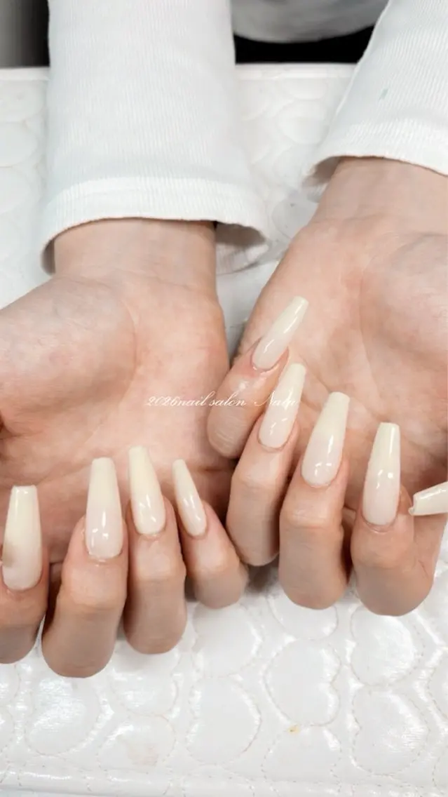 ネイル 長さ出し ロングネイル スーパーロングネイル nailsalon Natuのネイルデザイン
