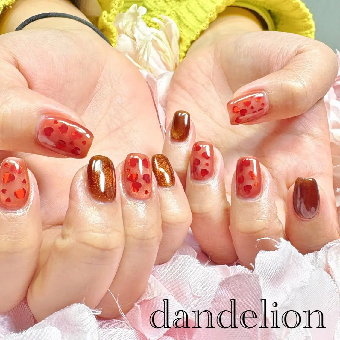 ネイル ハンドネイル ハンドケア dandelion ダンデライオンのネイルデザイン