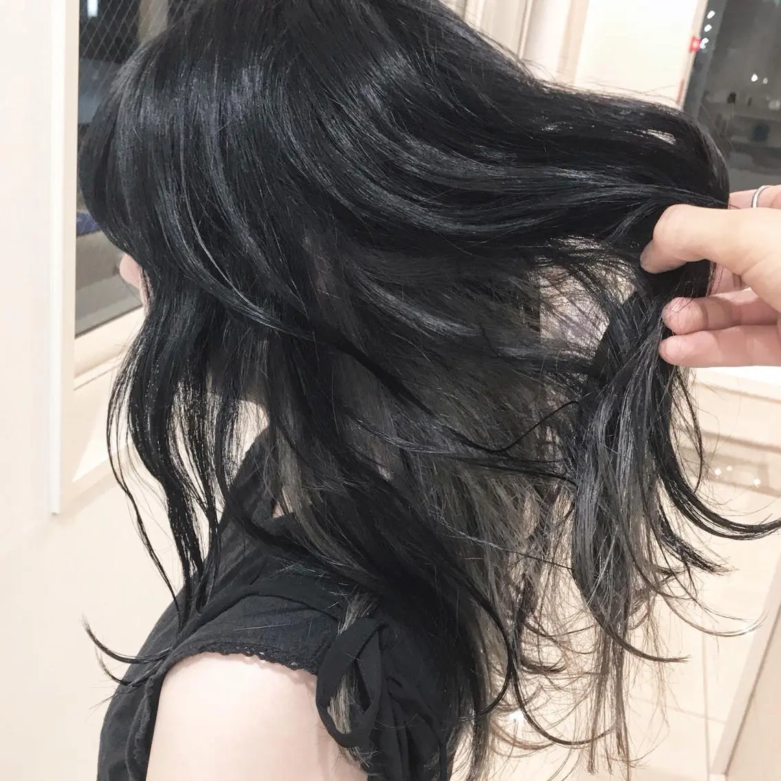 セミロング カラー 店長 大方康暉のヘアスタイル