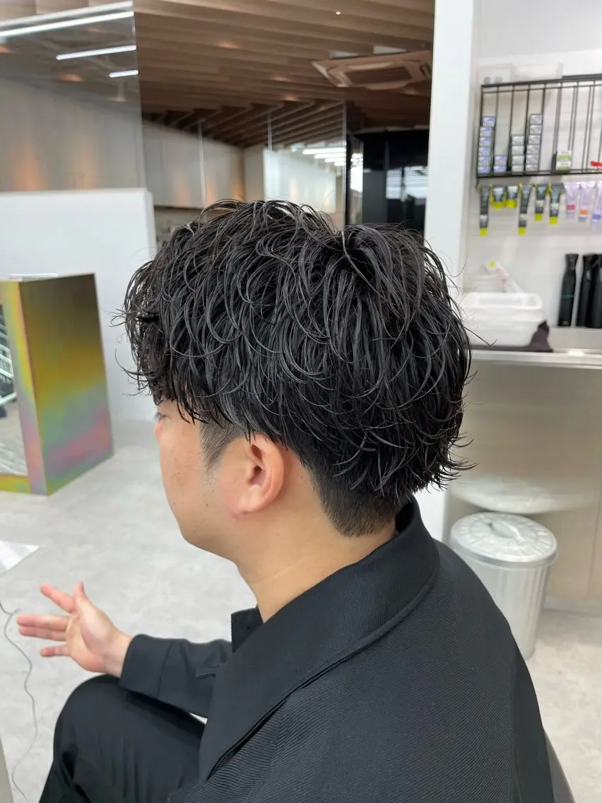 ショート パーマ メンズ SENTA✨メンズ パーマ✨fifth栄のヘアスタイル