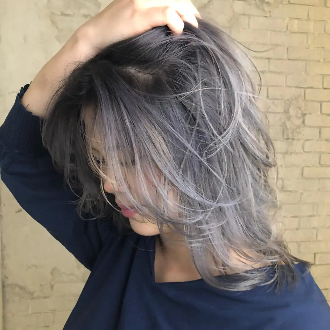 セミロング カラー グラデーションカラー ORIKA 美容室のヘアスタイル