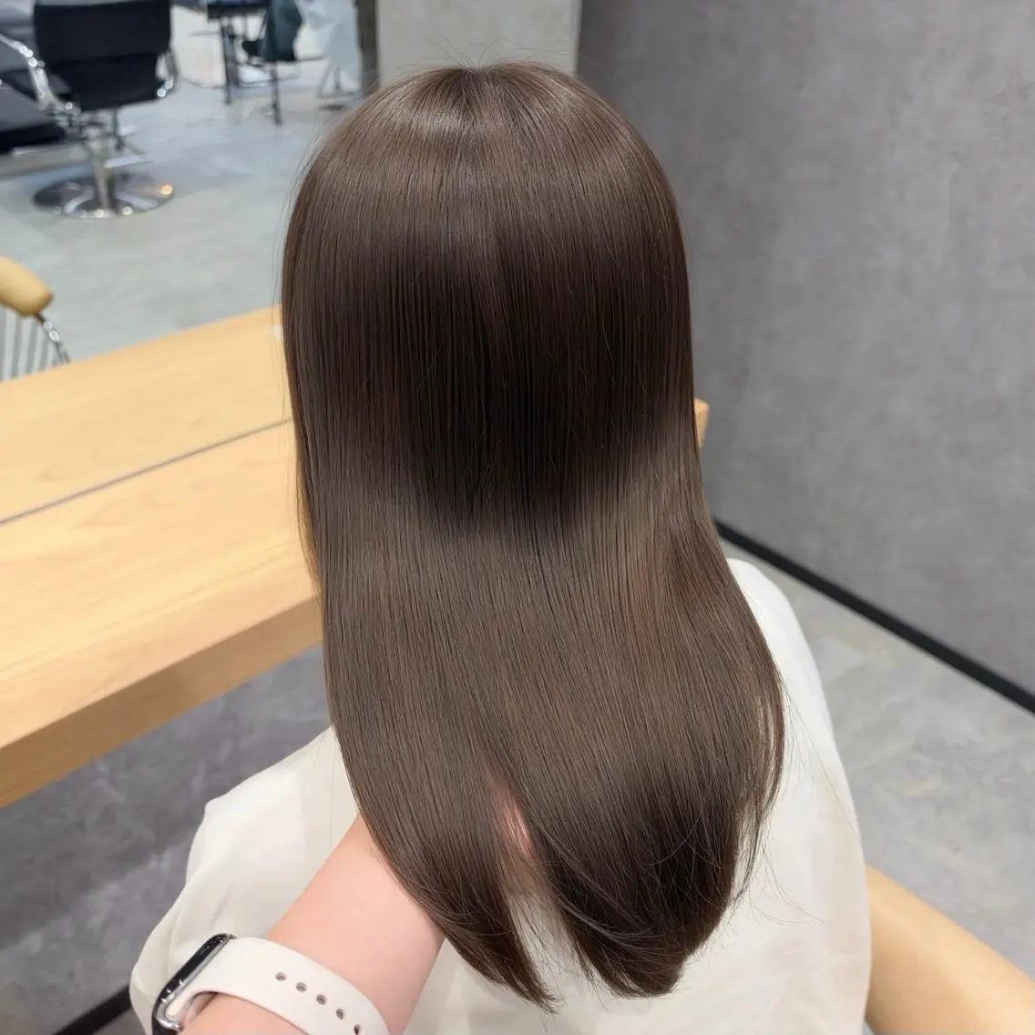 セミロング トリートメント カット ヘアカラー すずきなつき 縮毛矯正🐰🌙のヘアスタイル