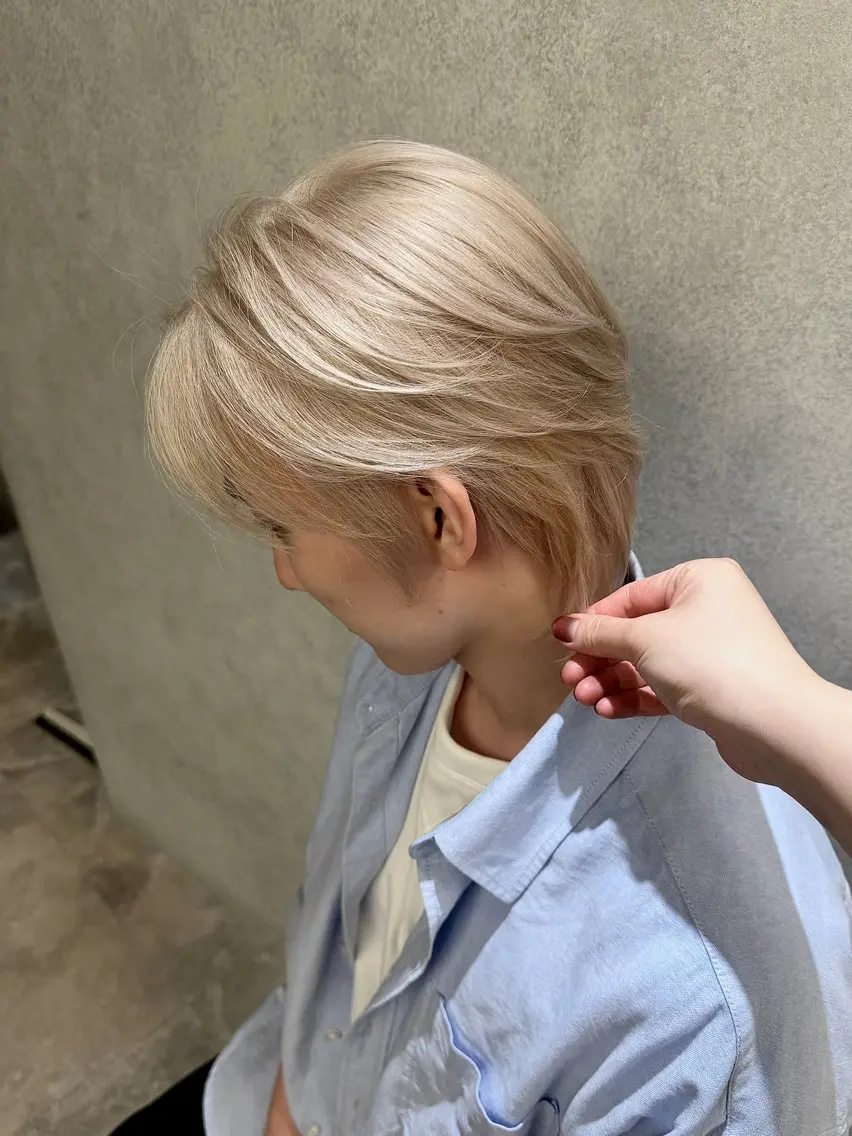 ショート カラー メンズ スミン /リタッチモデルのヘアスタイル