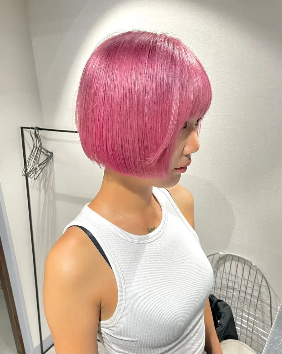 ショート 🌹ブリーチ/ボブ/ レイヤー渋谷🌹のヘアスタイル