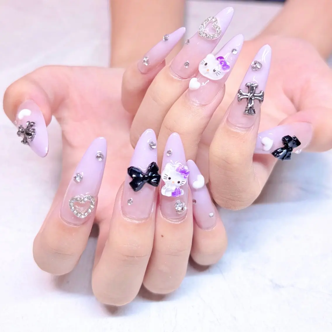 ネイル パープル ハンドネイル pivo nail salonのネイルデザイン