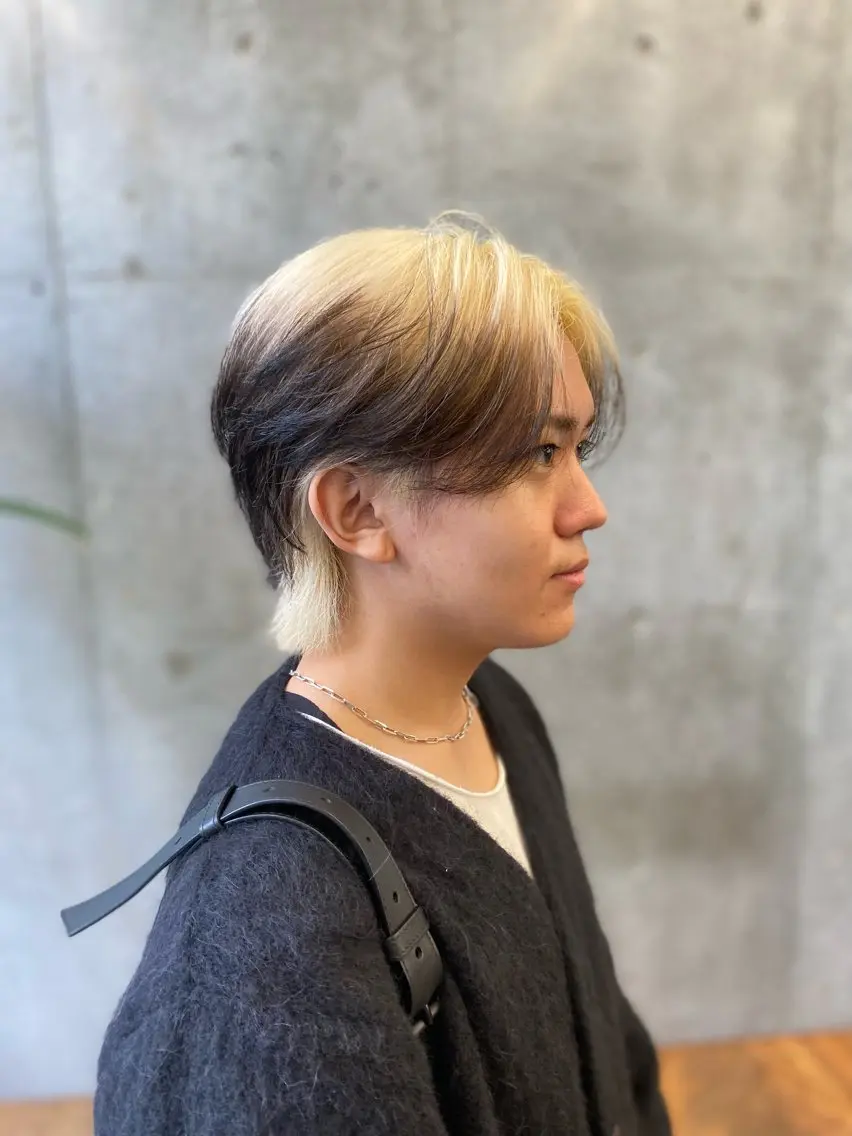 カラー メンズ 抜きっぱなしブロンド ブロンド デザインカラー ヘアカラー ✨️艶ハイトーン特化 ✨️佐藤望のヘアスタイル