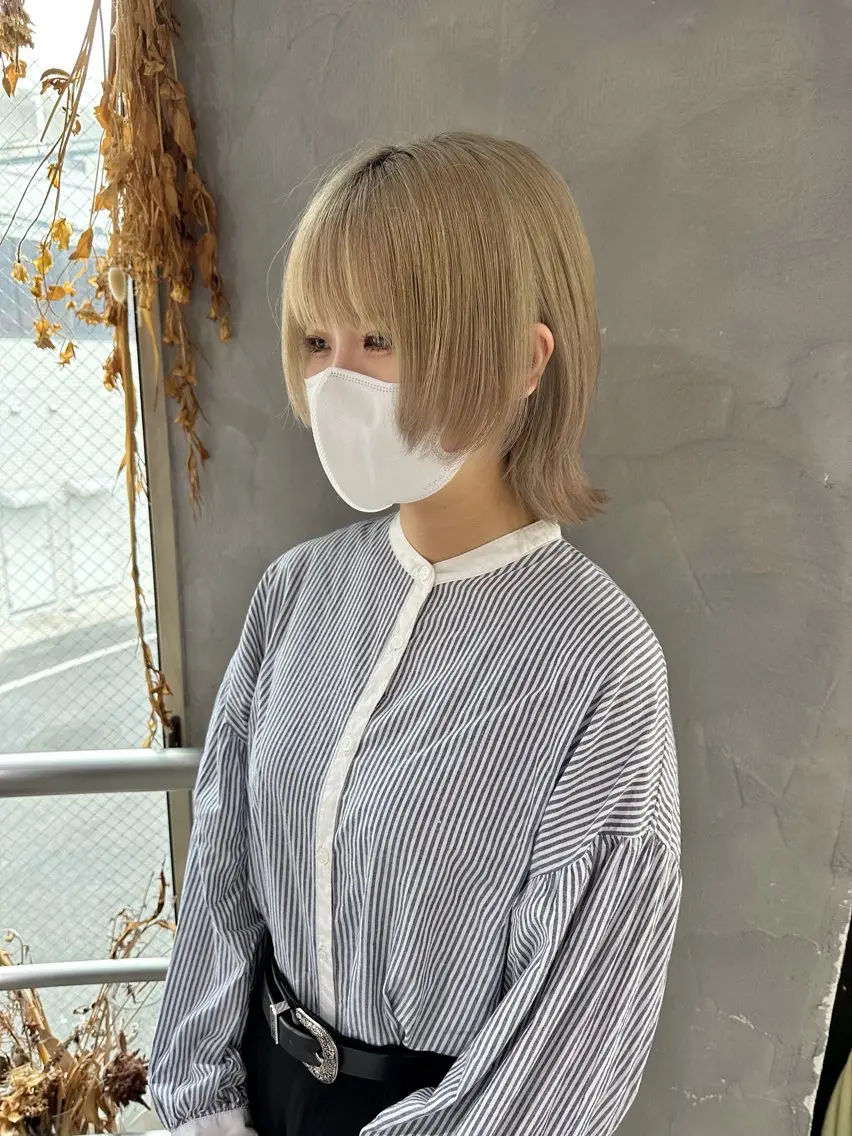 ショート ウルフカット ウルフ レイヤー パーマ🪐MANAのヘアスタイル