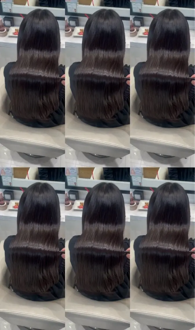ロング パーマ カット 縮毛矯正 トリートメント k-twoたき✨艶感 カラー/美髪矯正のヘアスタイル