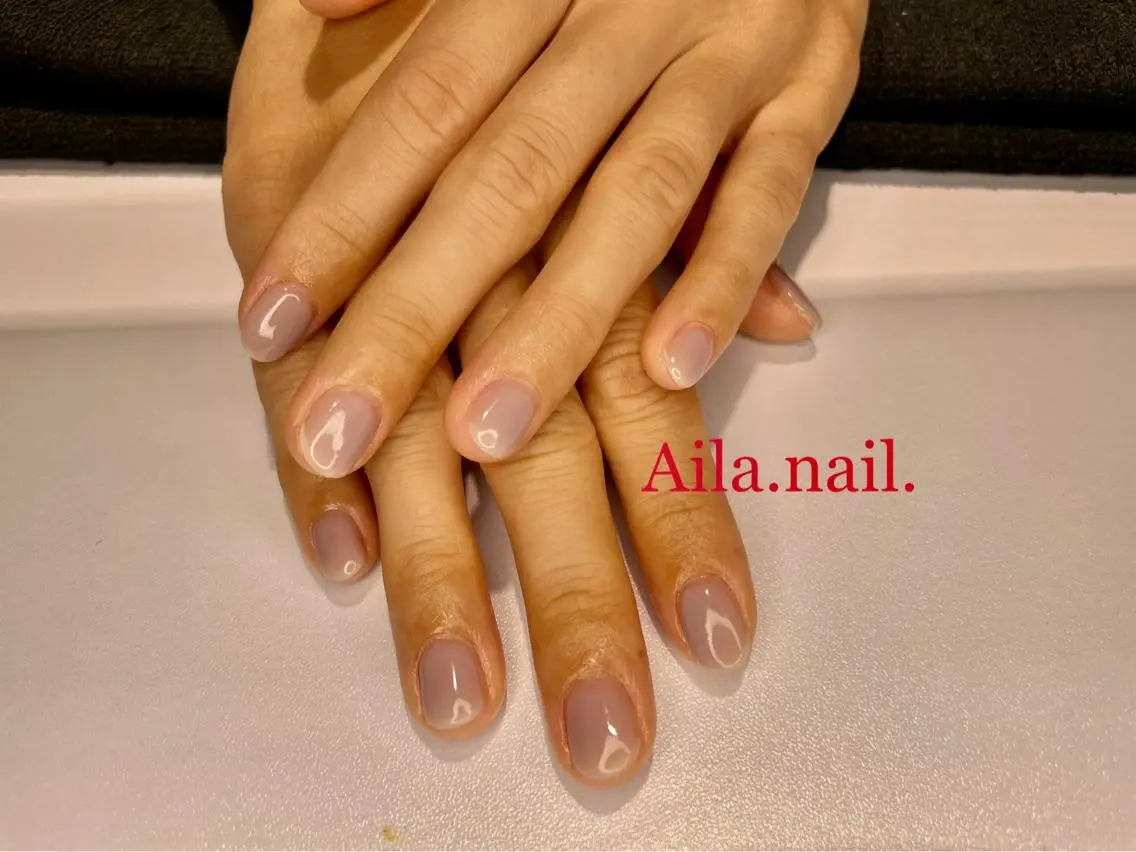 ネイル ワンカラーネイル ハンドネイル フットネイル Aila.nail _F_AYUMIのネイルデザイン