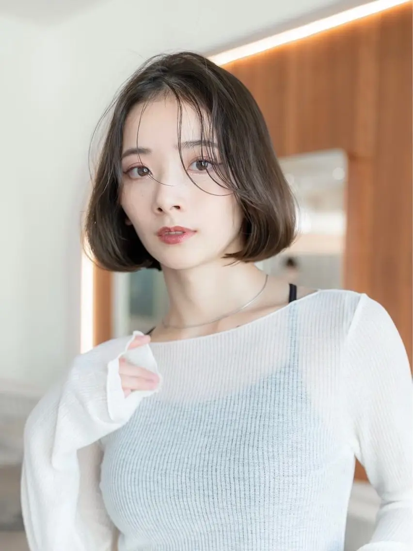 ショート ショートボブ ボブ ショートヘア ヘアカラー トリートメント 🫧艶感カラー/ あいり🤍のヘアスタイル