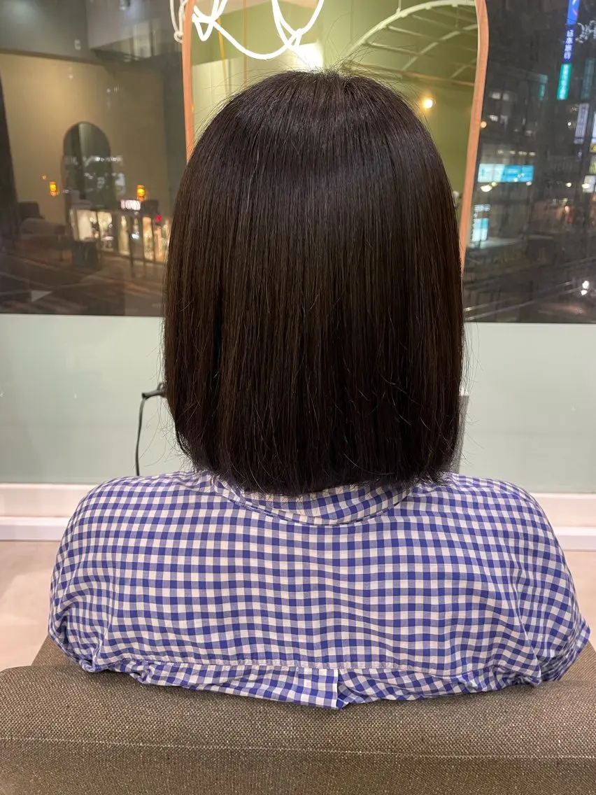ショート 縮毛矯正 中井 菜々香のヘアスタイル
