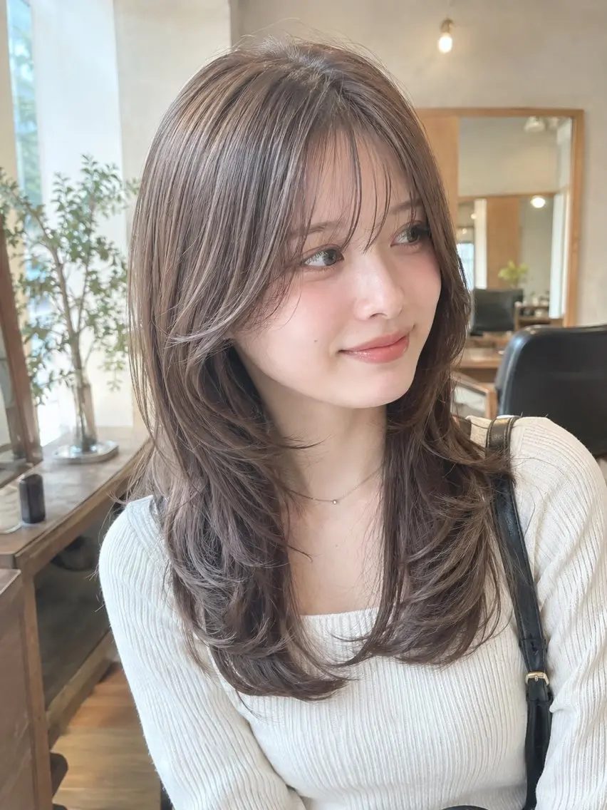 ミディアム カラー ボブレイヤー ボブ レイヤーカット ウルフカット ウルフカット/ 店長/近藤大二郎のヘアスタイル