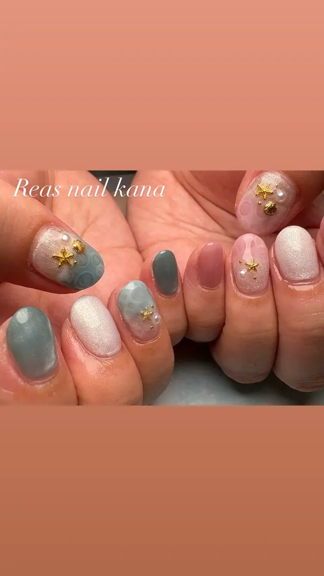 ネイル 持ち込み Reas nail kanaのネイルデザイン