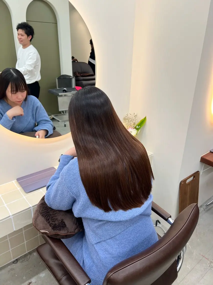 ロング トリートメント トリートメント ヘッドスパ ✨髪質改善矯正× ブリーチ✨YU-KIのヘアスタイル