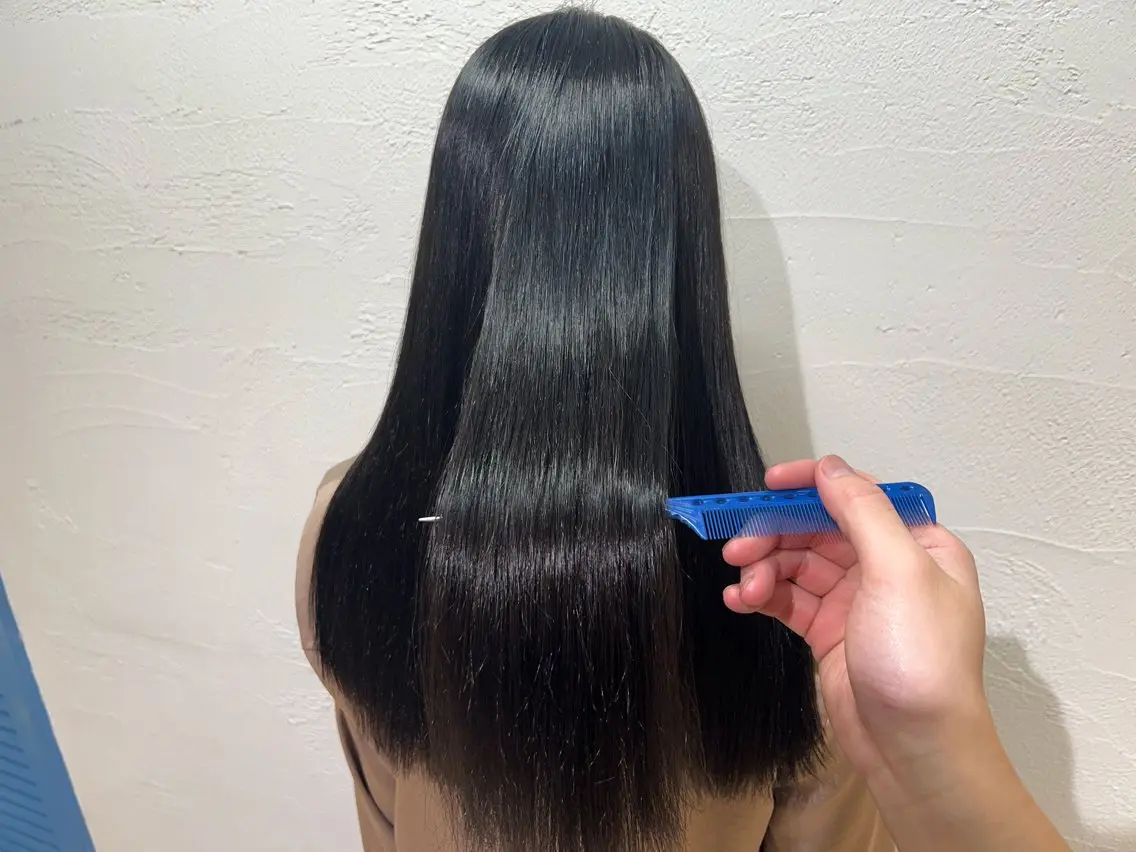 ロング カラー パーマ 髪質改善 縮毛矯正 ブリーチ/髪質改善 店長 板垣智大のヘアスタイル