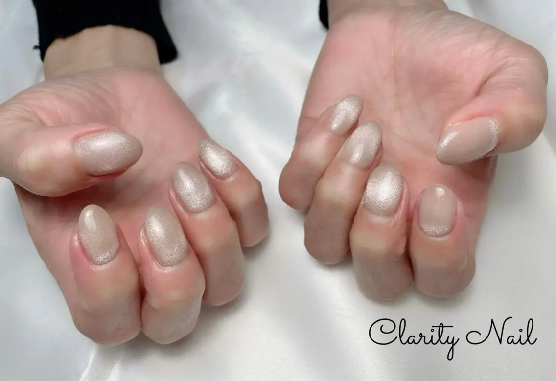ネイル マグネットネイル ワンカラーネイル ハンドネイル Clarity Nailのネイルデザイン