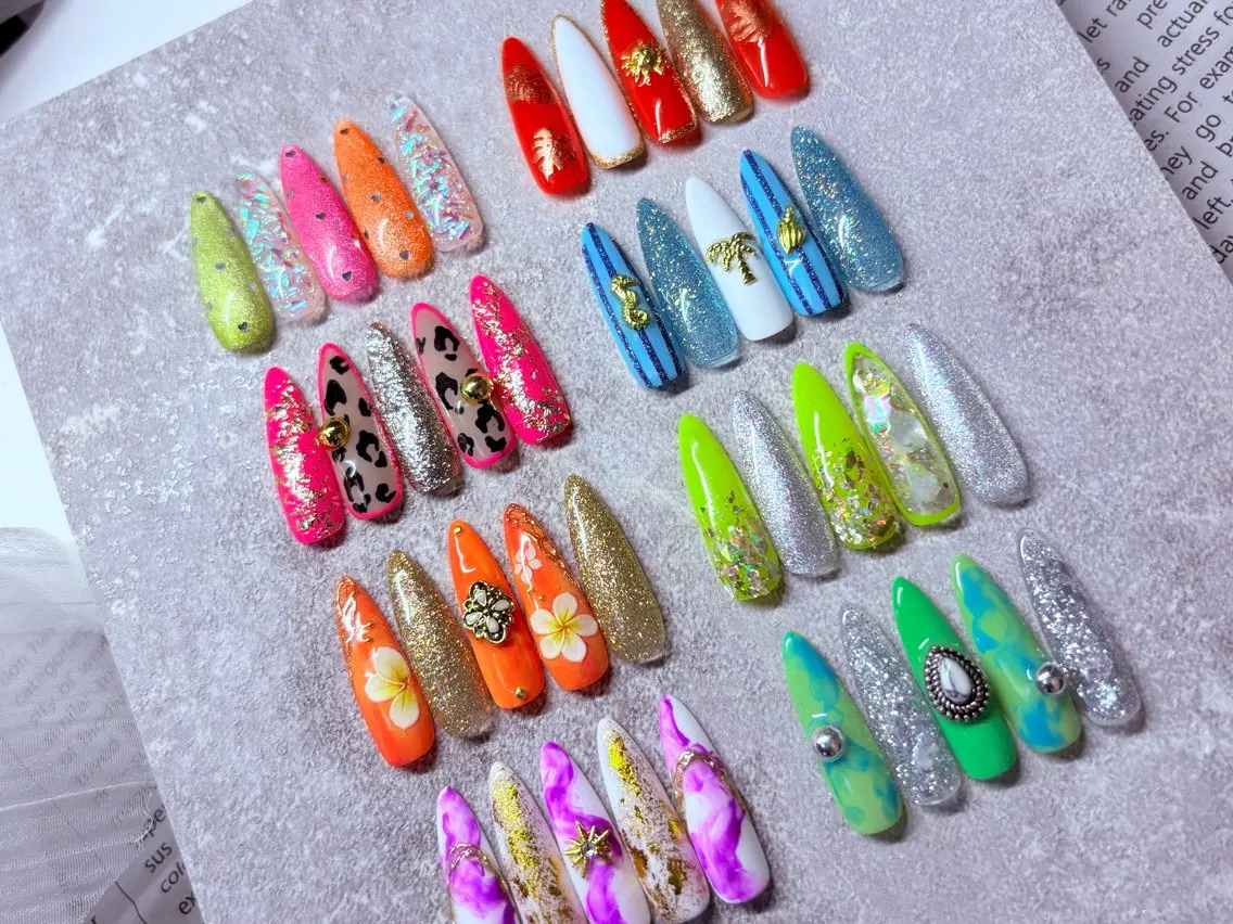 ジェルオフの方💅 【ジェル】夏デザイン定額🏝️🩵の写真