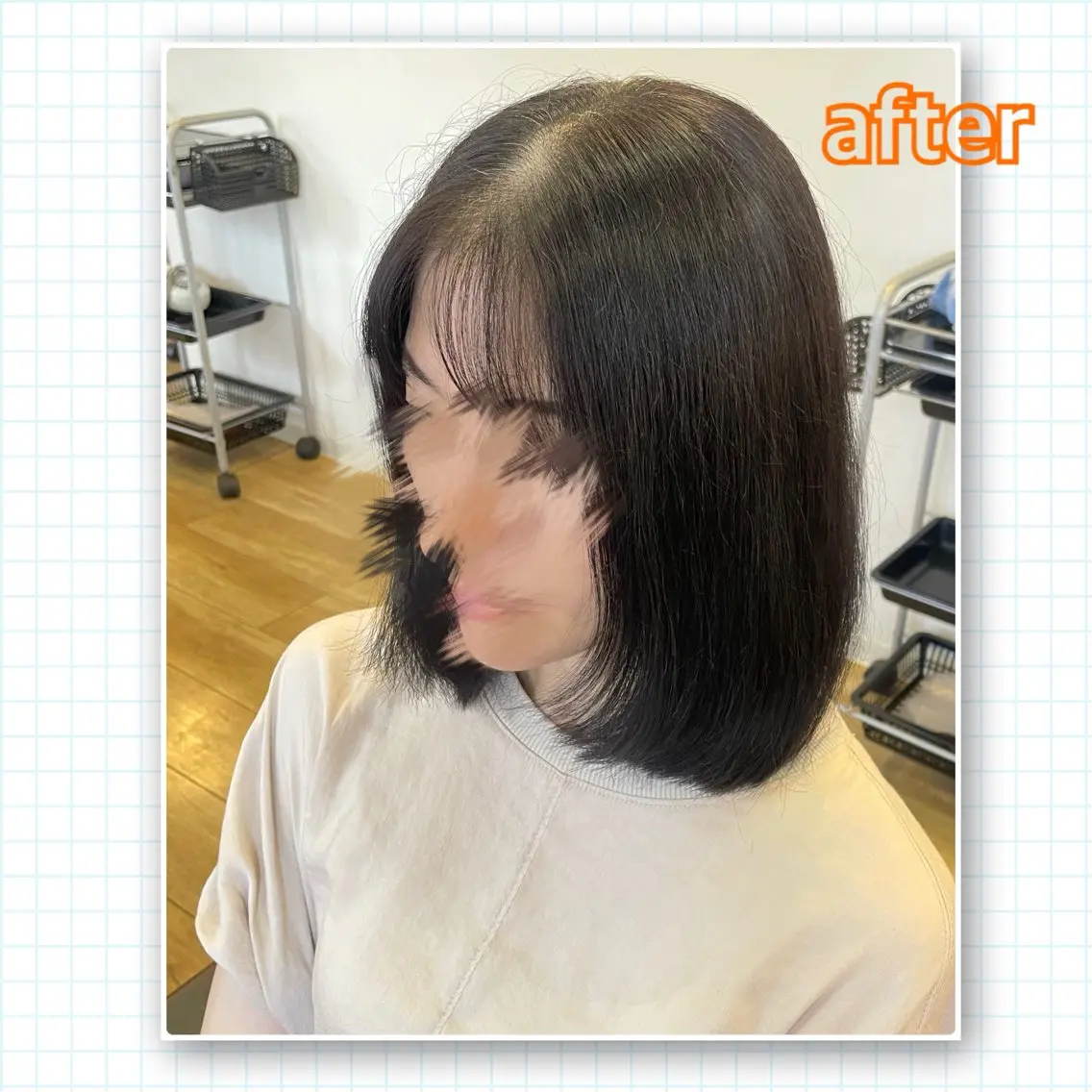 ミディアム カット アミーベル🧸🧡 本店✂️しおりのヘアスタイル