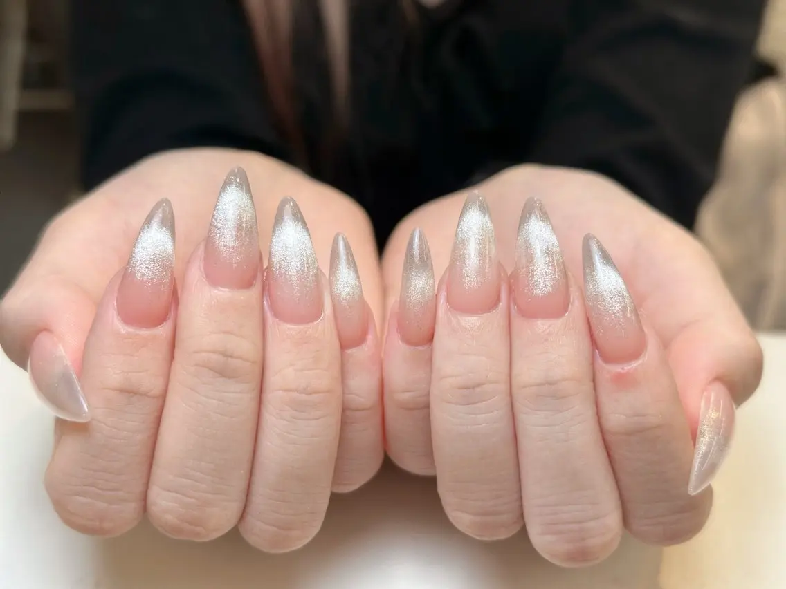 ネイル アートネイル 成人式 ジェルネイル ニュアンスネイル 夏ネイル NIE NAIL Luxeのネイルデザイン