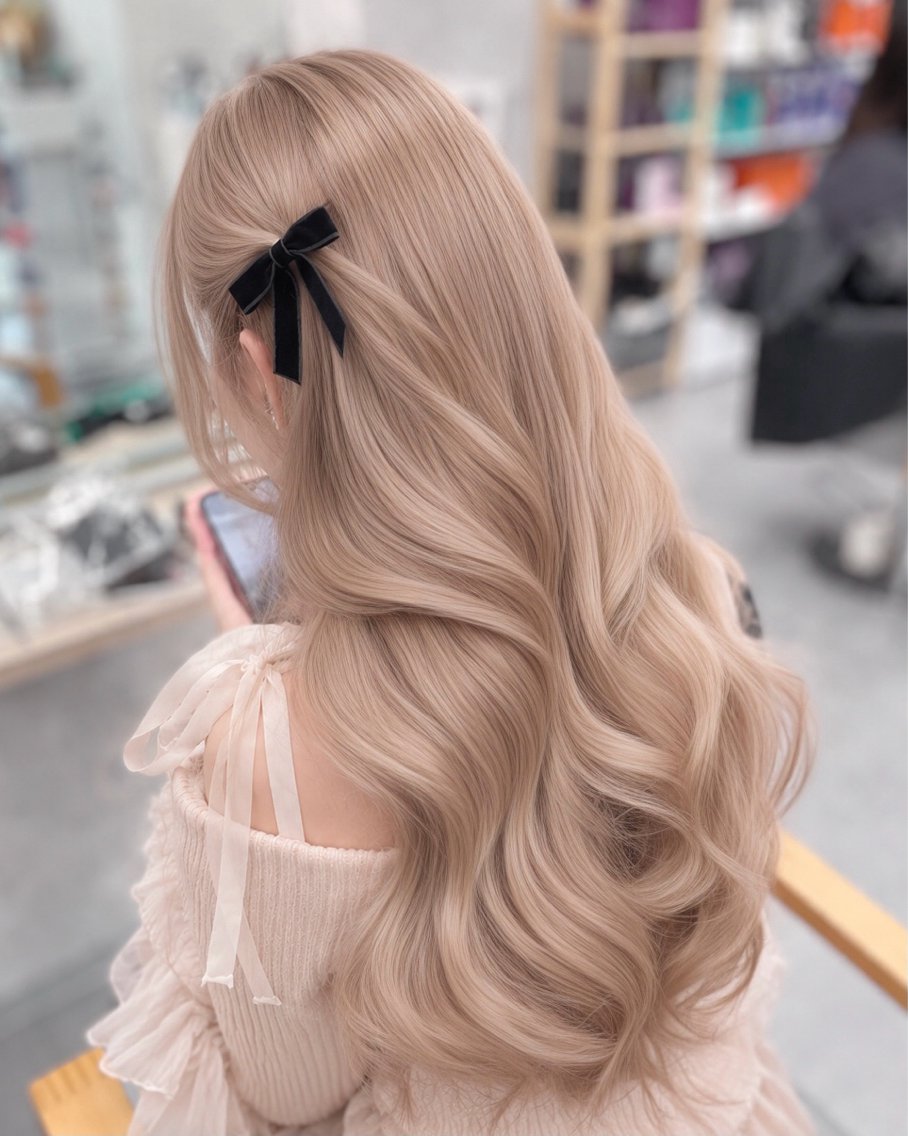 セミロング カラー ハイトーン特化💍 NØRN💍韓国のヘアスタイル