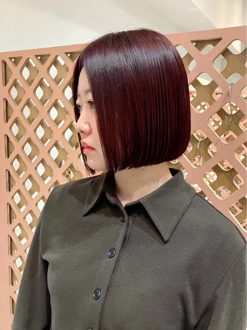 ショート カラー ボブ カット ヘアカラー 川間 将彦のヘアスタイル