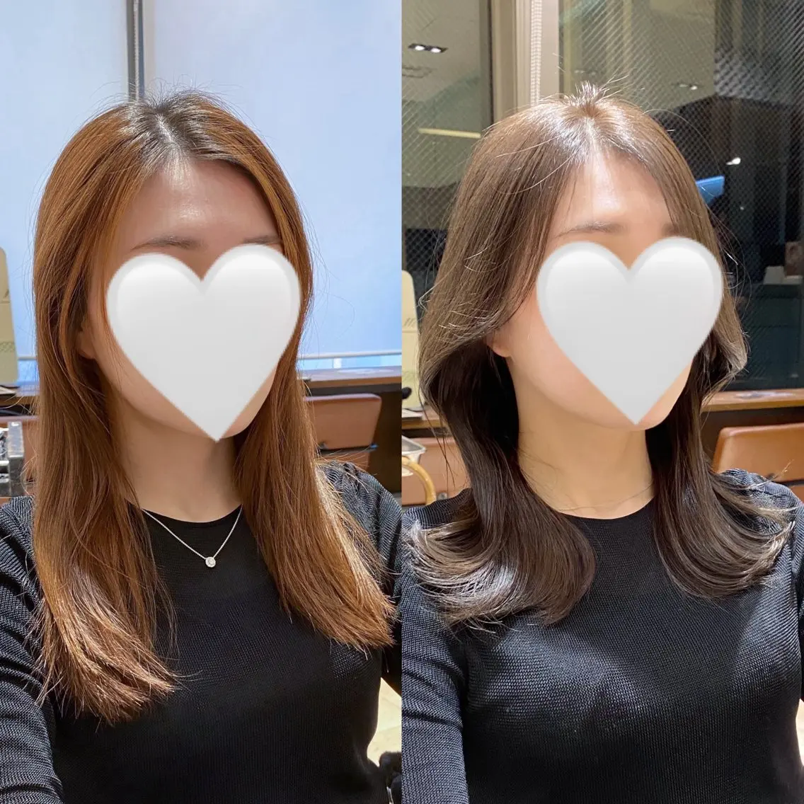 セミロング カラー アッシュ 透明感カラー レイヤーカット カット ヘアカラー トリートメント 髙木美緒🌿 レイヤー/アレンジのヘアスタイル