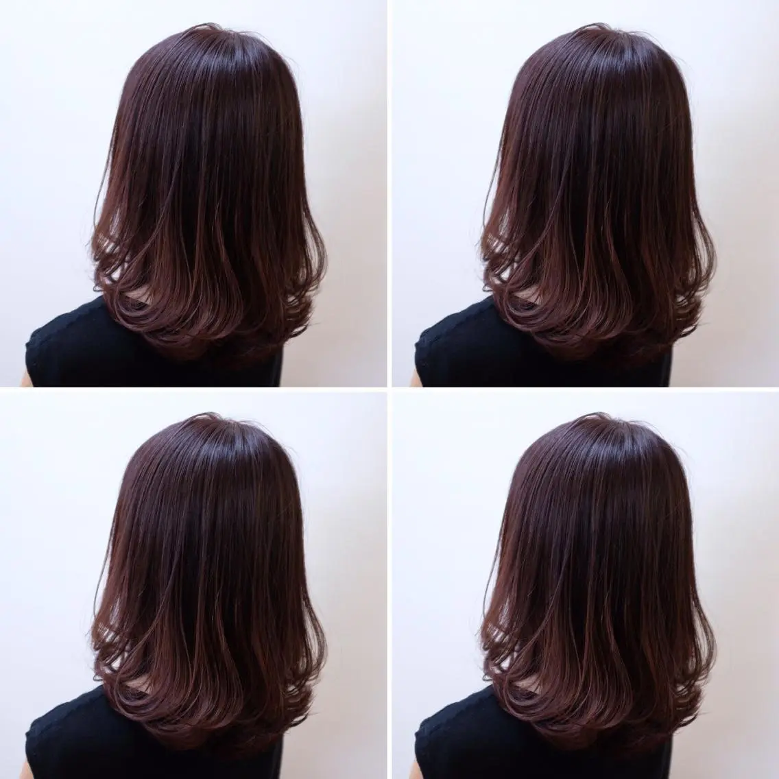 ミディアム カラー 新里 つかさのヘアスタイル