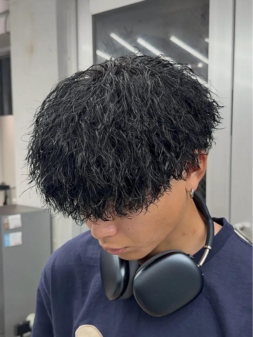 パーマ メンズ メンズパーマ カット パーマ 【OVARL】武田 まなみのヘアスタイル