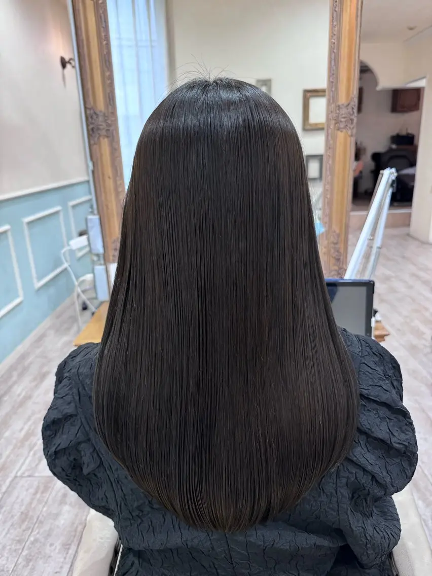 ロング カラー ヘアアレンジ 髪質改善 レイヤーカット ロング トリートメント カット ヘアカラー トリートメント 新越谷noble店長 松本拓也▶◀*.のヘアスタイル