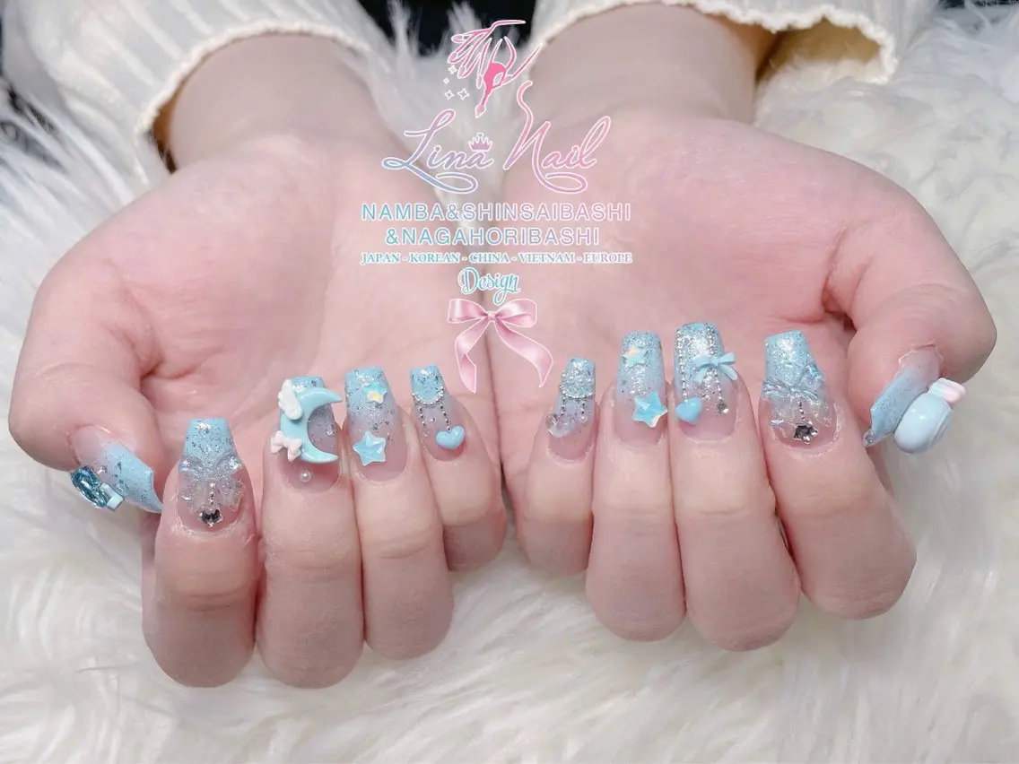 ネイル チークネイル 桜ネイル フラッシュネイル フットネイル ジェルネイル リナネイル 長堀橋店/東心斎橋店のマツエク・マツパデザイン