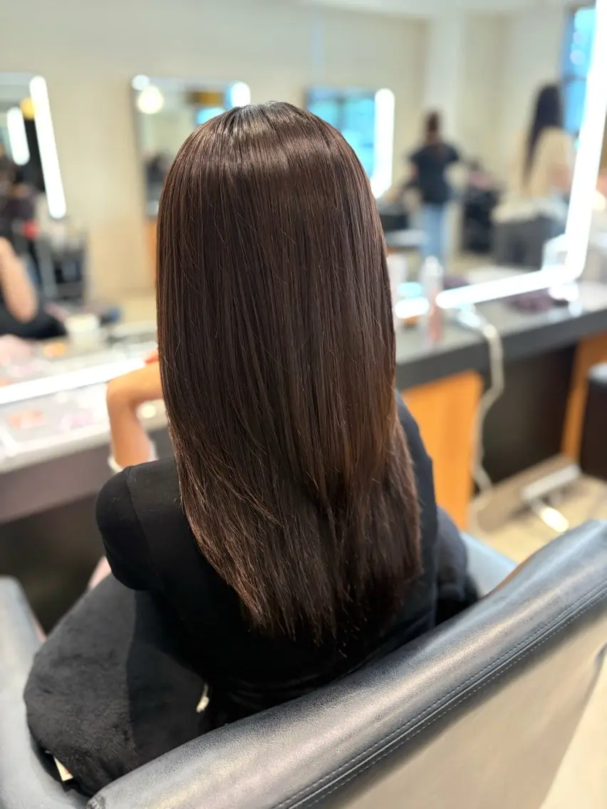 セミロング 髪質改善 髪質改善・水素カラー ARIA(ému)のヘアスタイル