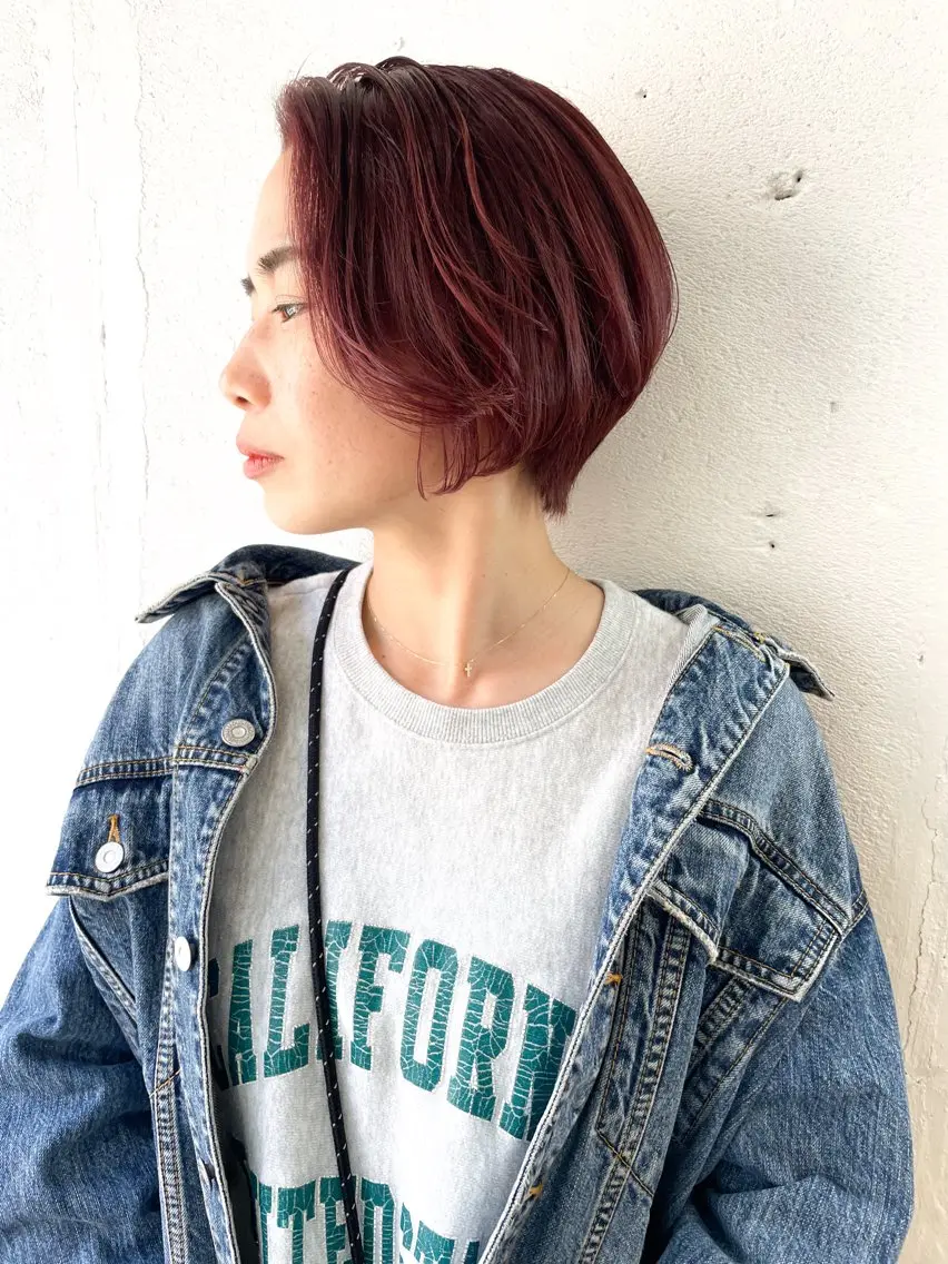 ショート ヘアカラー トリートメント ショート✨ボブ✨代表 新田見美仁のヘアスタイル