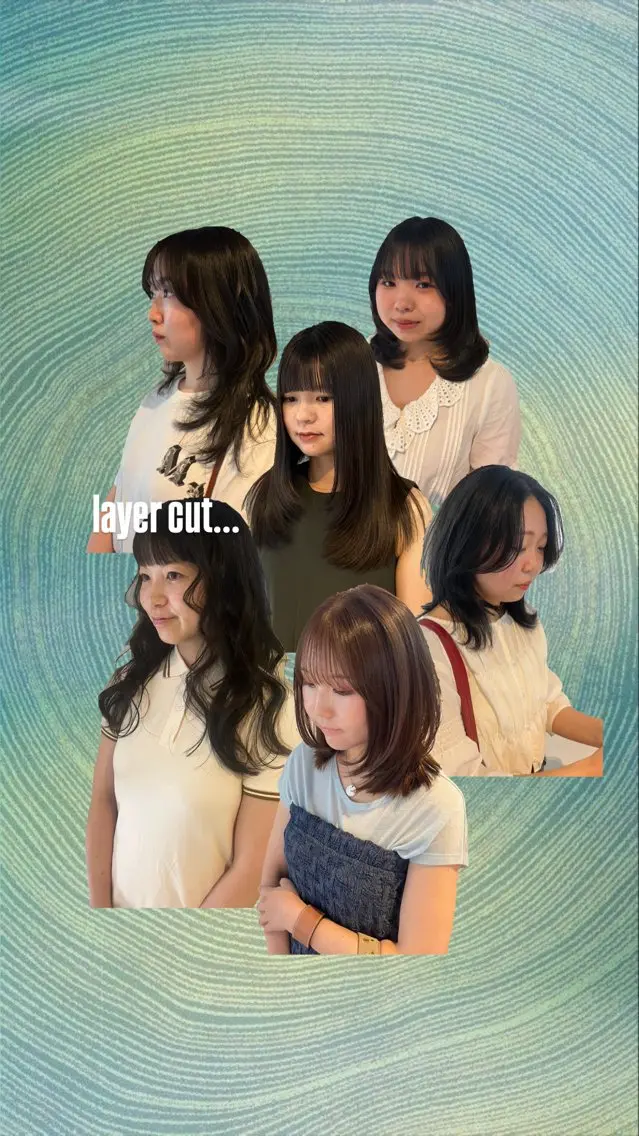 ミディアム カラー カット ヘアカラー トリートメント Koyuki/抜け感 レイヤー/似合わせのヘアスタイル