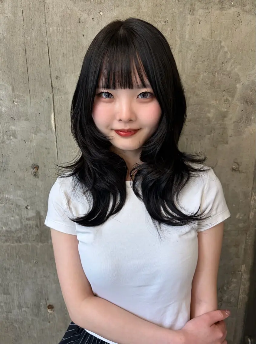 ロング カット ヘアカラー トリートメント RIN🎀レイヤー/ ボブ/ベージュカラーのヘアスタイル