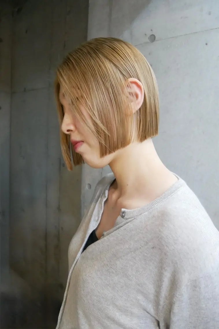 カラー ブロンド ヘアカラー GAN /ダメージレスカラーのヘアスタイル