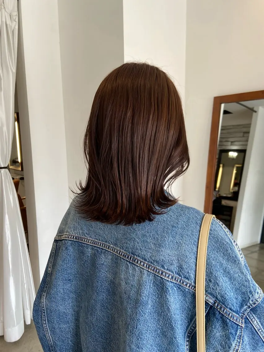 ミディアム まつ あみのヘアスタイル