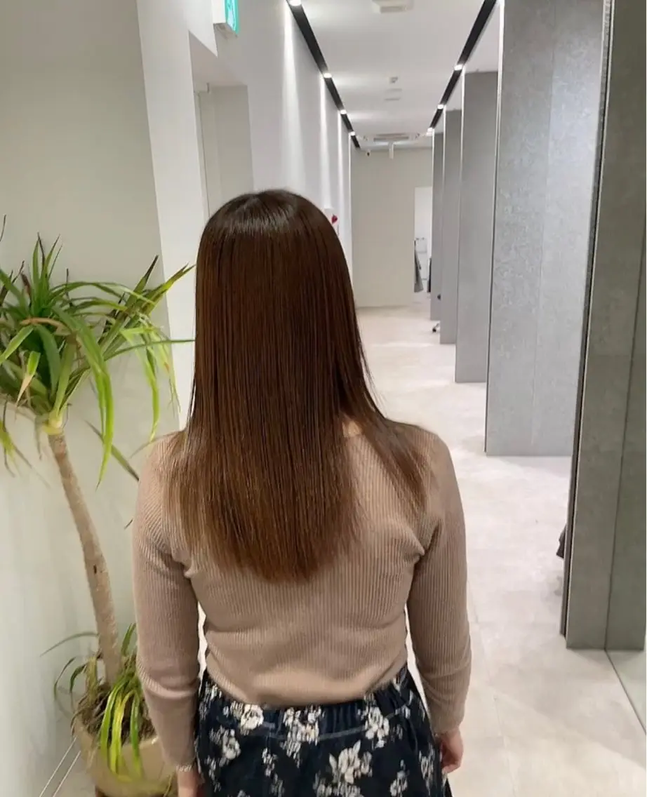セミロング 髪質改善 トリートメント トリートメント ヘッドスパ 髪質改善ヘアケア 艶髪特化/上田のヘアスタイル