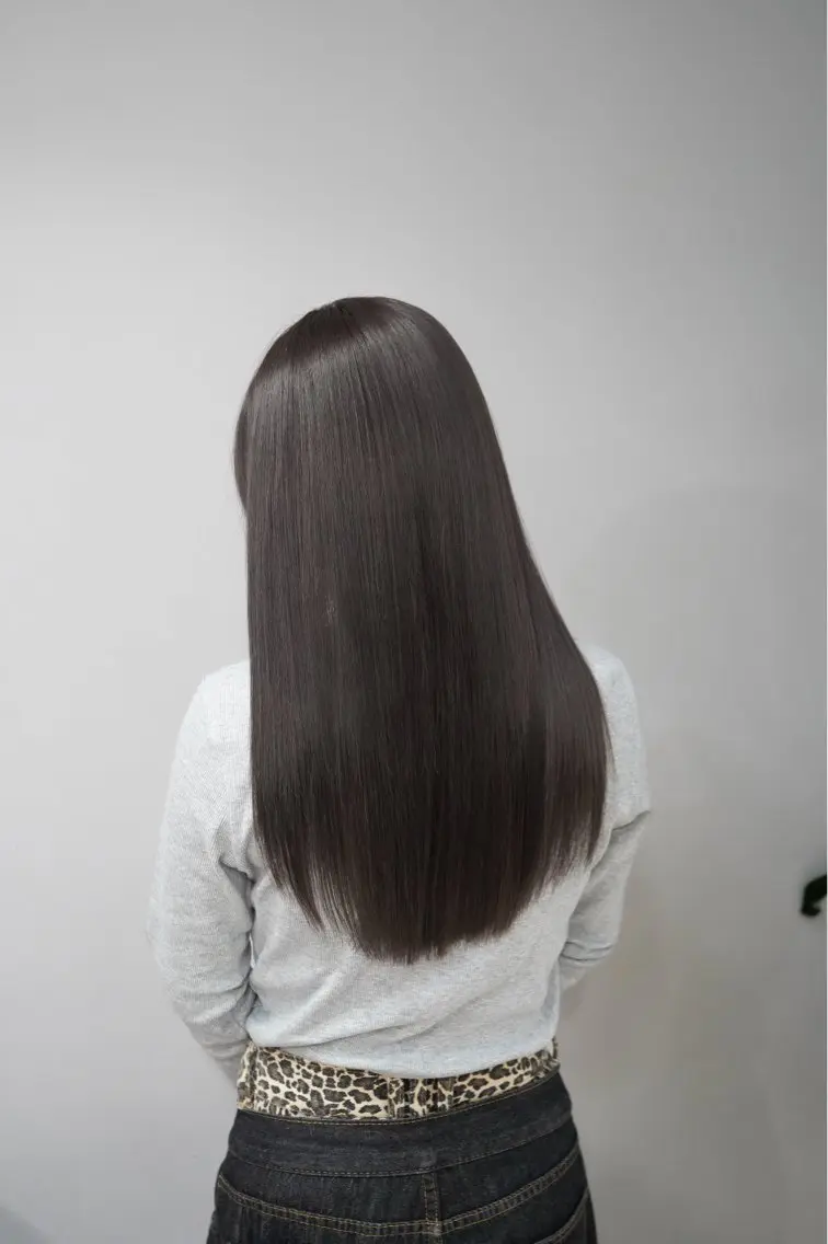 ロング カラー グレージュ カット ヘアカラー トリートメント 透明感カラー/髪質 改善🫧みらいのヘアスタイル