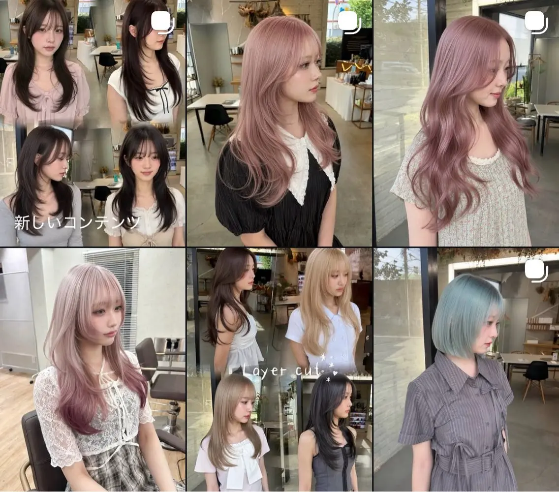 ミディアム カラー 透明感カラー 顔まわりレイヤー 髪質改善 韓国風ヘア レイヤーカット カット ヘアカラー 🏆ABEMAモテ髪 優勝🏆/junのヘアスタイル