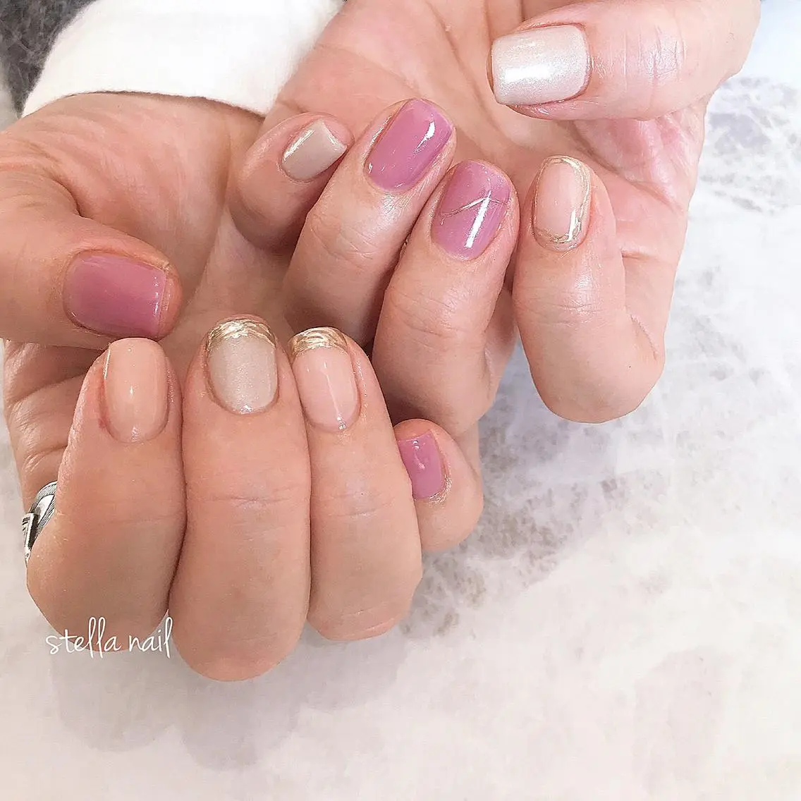 ネイル ハンドネイル privatesa lon☆stellaのネイルデザイン