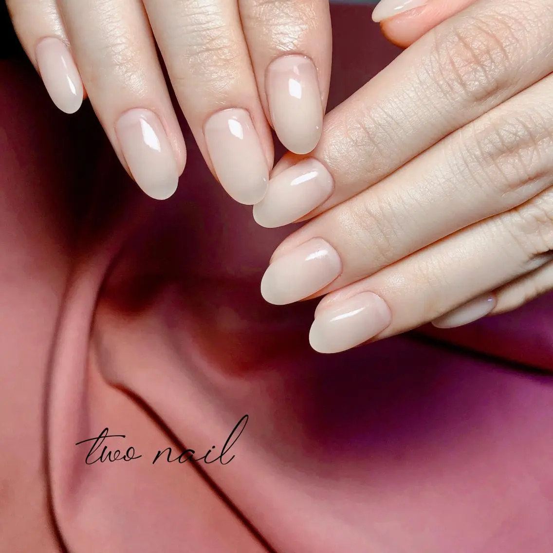 ネイル アートネイル フットネイル ハート ニュアンスネイル ホワイト ハンドネイル two nailのネイルデザイン