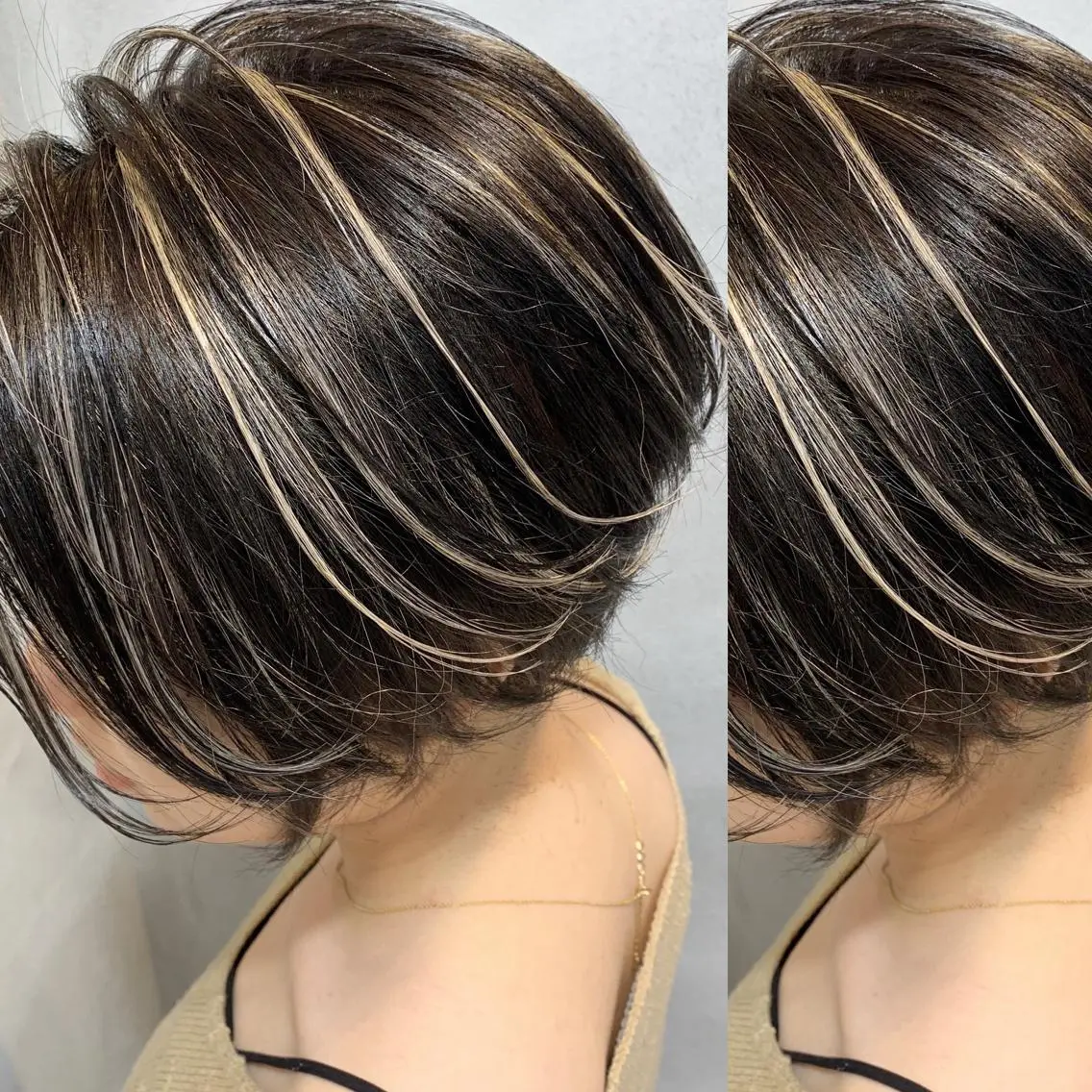 ショート ハイライト カット hairstudio NOAのヘアスタイル