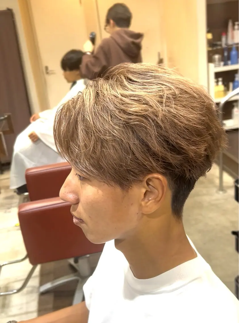 ショート カラー パーマ メンズ キッズ 【横浜メンズ特化】 💥りょうま💥のヘアスタイル